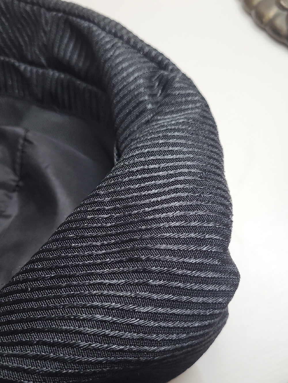 VTG. Classic Black Baker Boy HAT, ONE SIZE - Picture 7 of 9